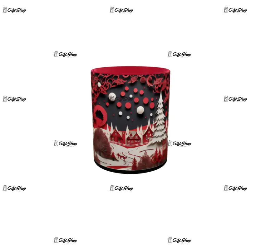 Iarna decor, cana din ceramica, 330ml, model cgs1799